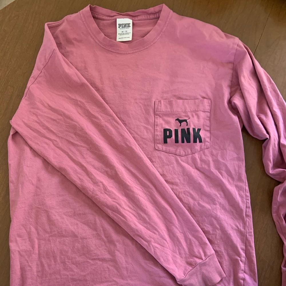 Pink long sleeve shirt